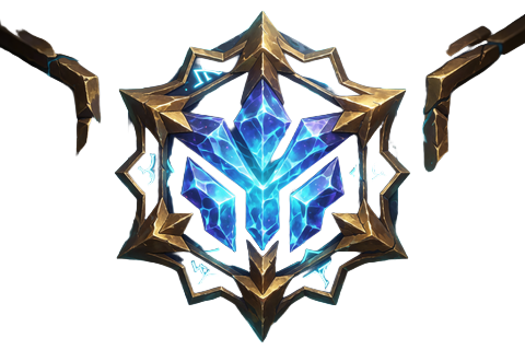 Mystisches League-of-Legends-Kristallsiegel in Blau und Gold f&uuml;r LoL Worlds Wetten bei Rainbet